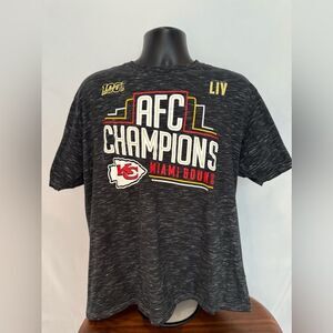 Kansas City Cheifs AFC Champions Tee—  “Miami Bound Super Bowl LIV